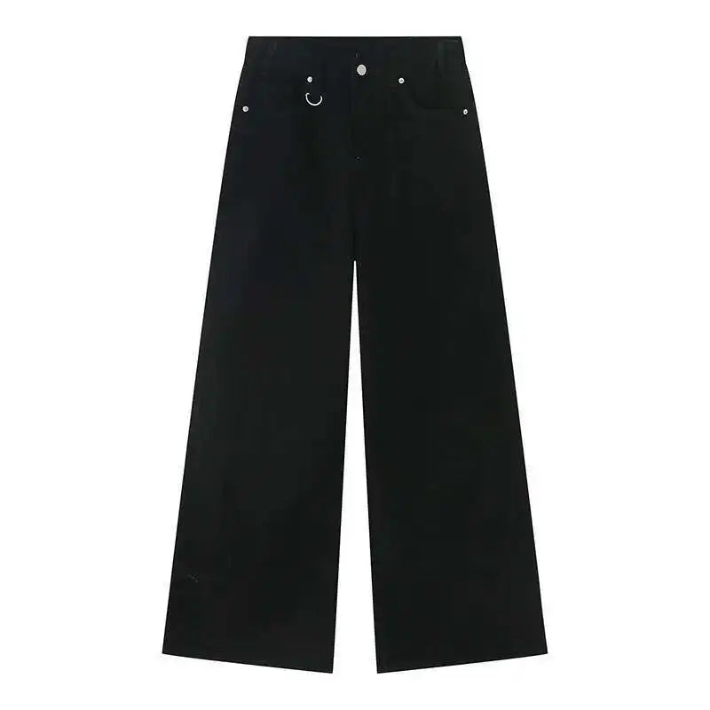 Pantalon en Denim d'Été pour Homme Jeans Masculin Bleu Délavé Vintage Droit Décontracté Vêtements pour Homme Pantalon Large Ample Nouvelle Mode