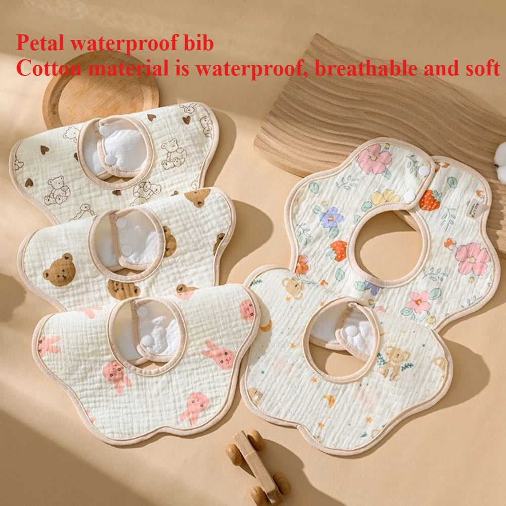 Serviette de salive pour bébé, bavoir en coton, gaze, nouveau-né, imperméable, crachat de lait