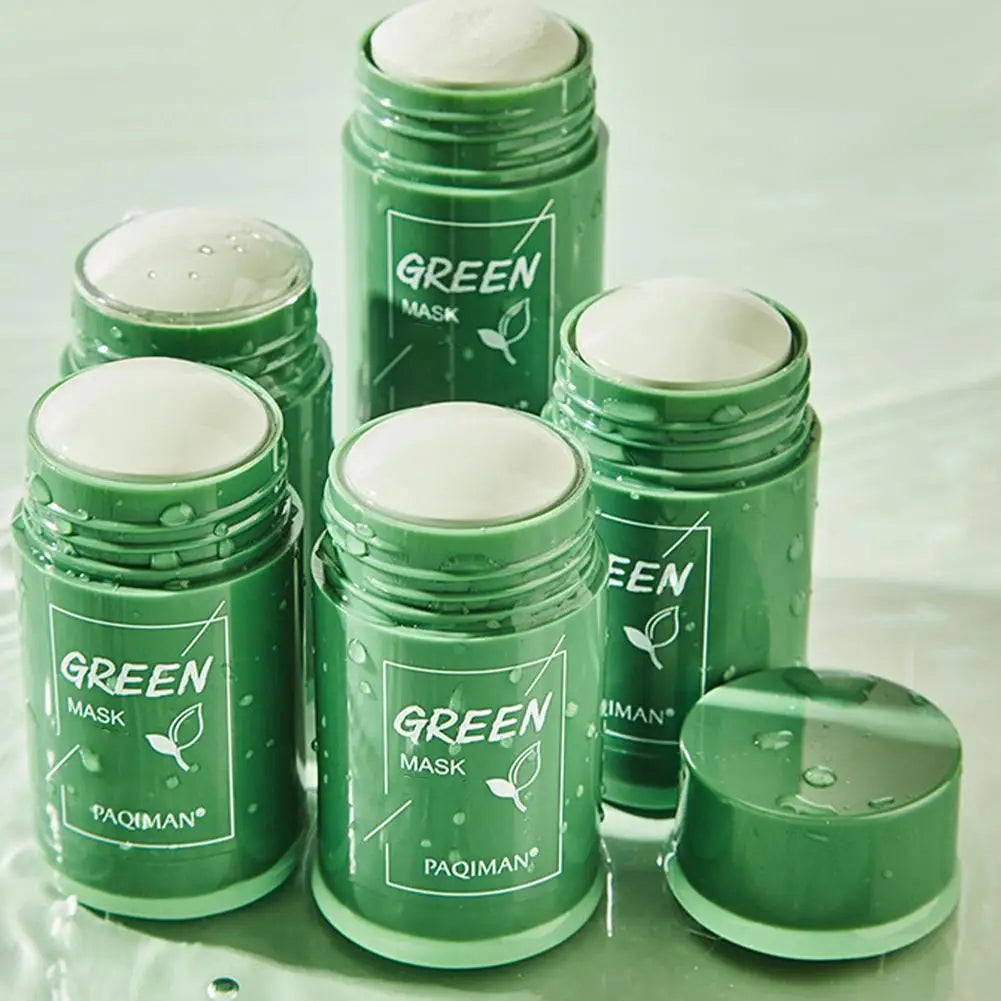 Masque au thé vert pour le visage, nettoyage du thé vert, hydratant en profondeur, rétrécit les Pores, points noirs, acné, soins pour la peau coréens
