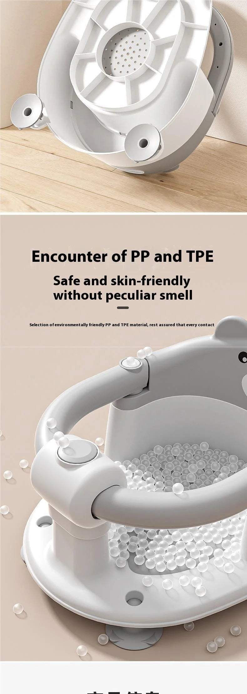 Sièges de bain pour bébé à usage domestique Artefact de bain pour bébé allongé sur un nouveau-né