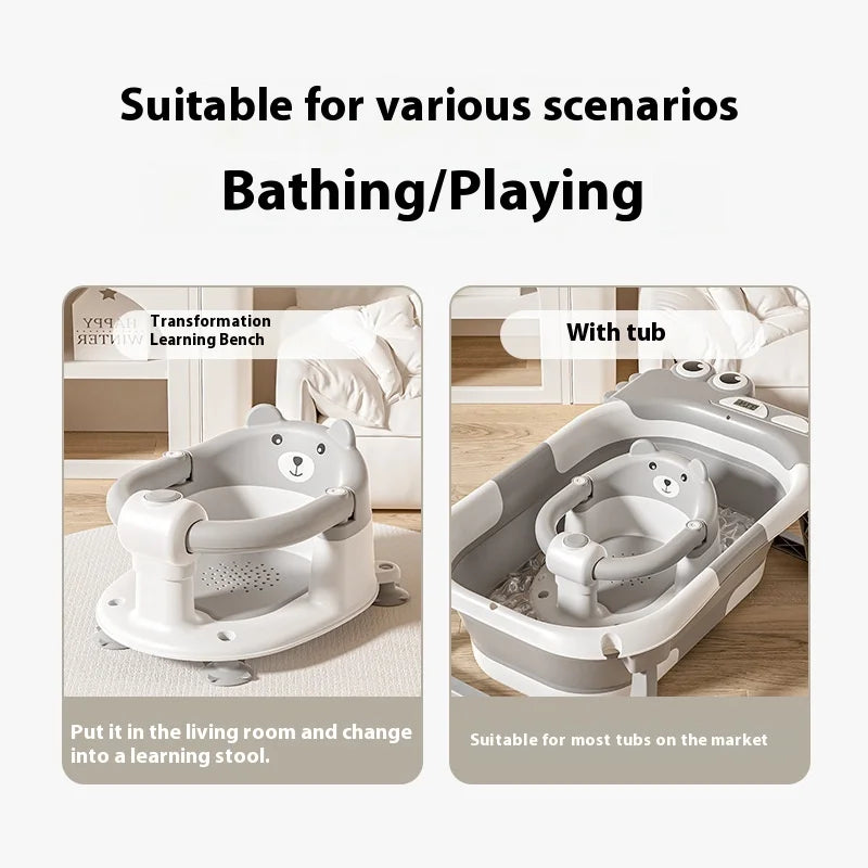 Sièges de bain pour bébé à usage domestique Artefact de bain pour bébé allongé sur un nouveau-né