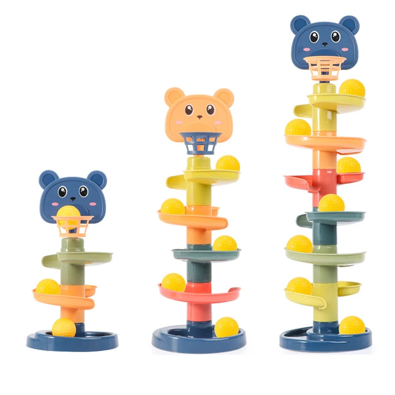 Jouets Montessori pour bébé de 0 à 12, 24 et 36 mois, piste roulante, balle...