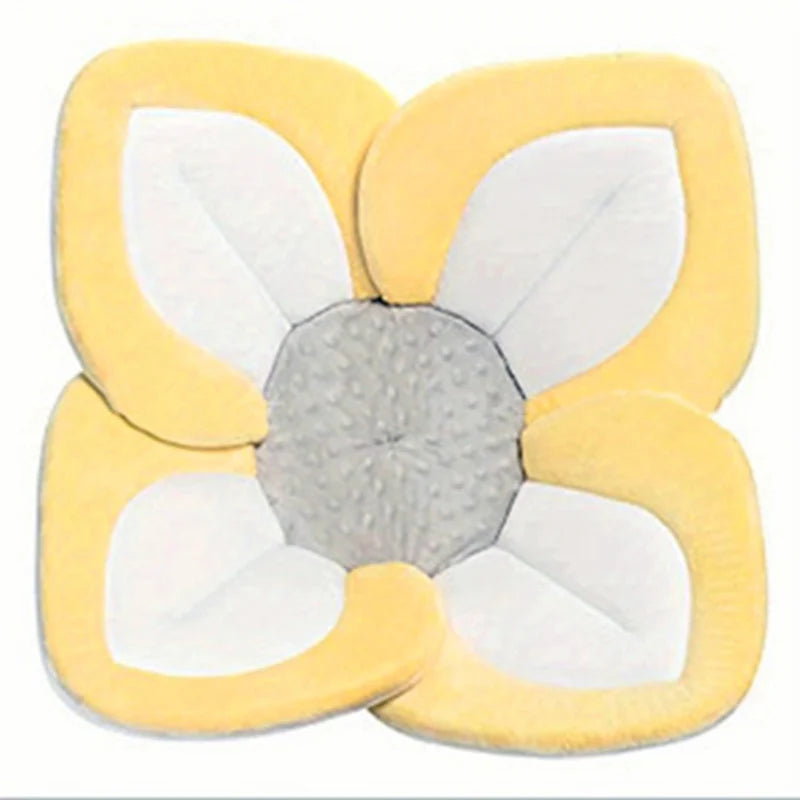 Tapis de bain pour nouveau-né, coussin de sécurité pour baignoire, coussinets en forme de pétales, accessoires pour bébé en peluche