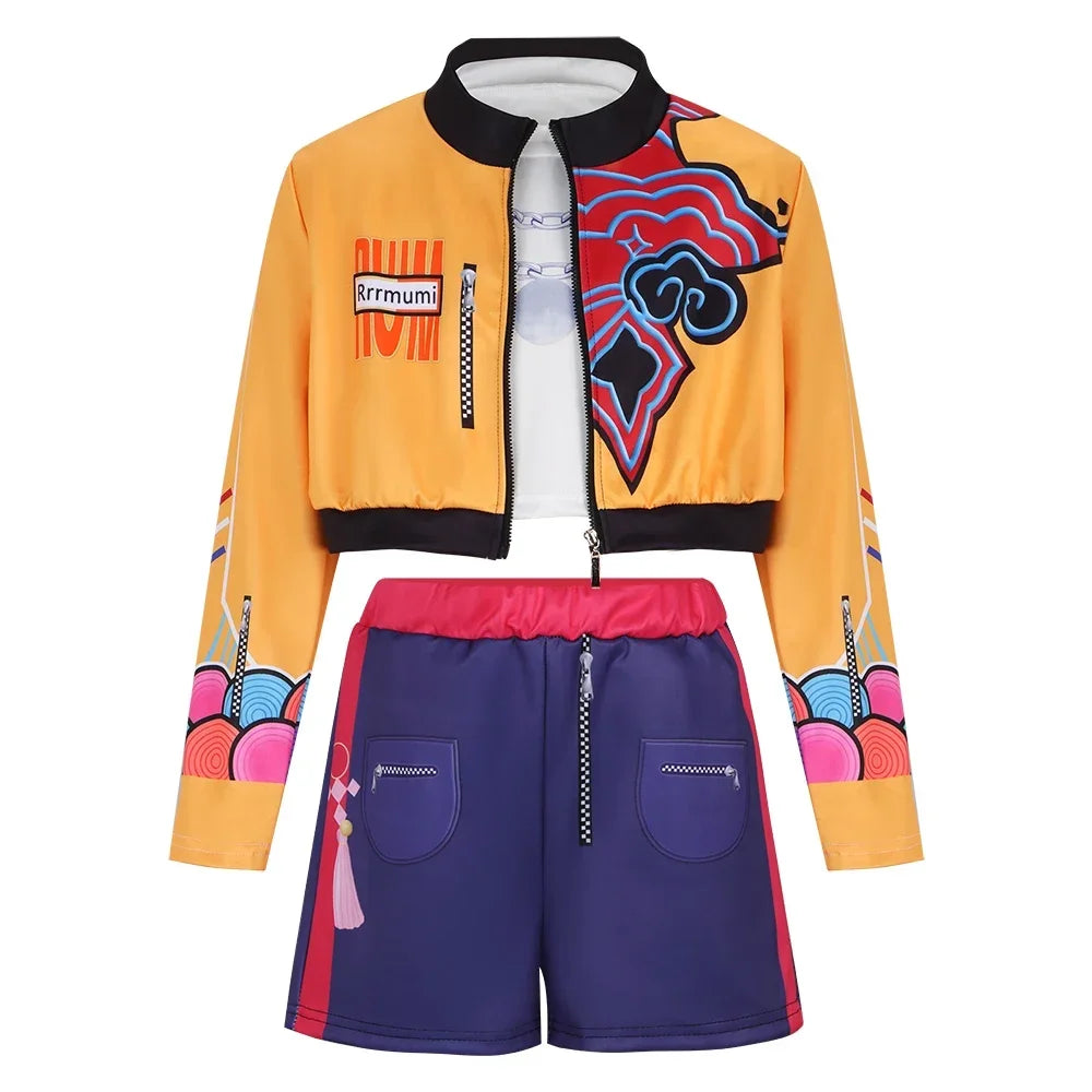 2025 Halloween Kpop Rumi Zoey Mira Halloween fête Cosplay Costume enfants chasseurs de démons adolescents filles cadeaux