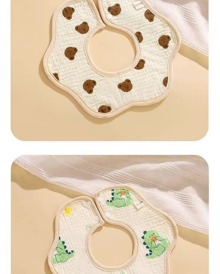 Serviette de salive pour bébé, bavoir en coton, gaze, nouveau-né, imperméable, crachat de lait