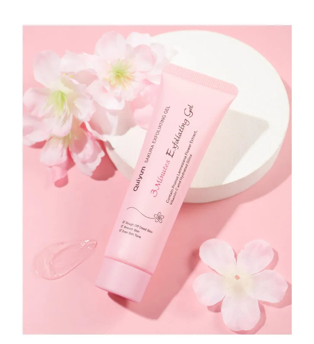 Sakura exfoliant Peeling Gel gommage pour le visage hydratant nourrissant réparation gommages crème pour le visage beauté soins de la peau
