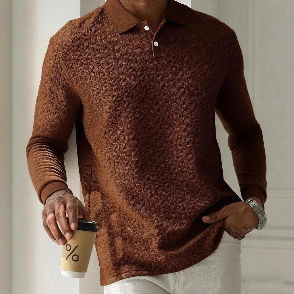 Polo à manches longues pour hommes, vêtements masculins de haute qualité, t-shirt polo de bureau, style business et décontracté, mode masculine.