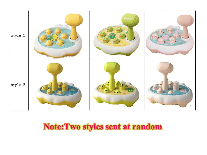 Jouet bébé Canard/Grenouille/Cochon, jeu d'apprentissage Montessori, puzzle éducatif cadeau pour tout-petit garçon/fille de 12 à 24 mois avec marteau