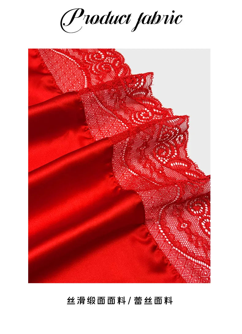 Robe de chambre ultra longue en dentelle patchwork pour femme, kimono sexy, vêtements de nuit en soie glacée