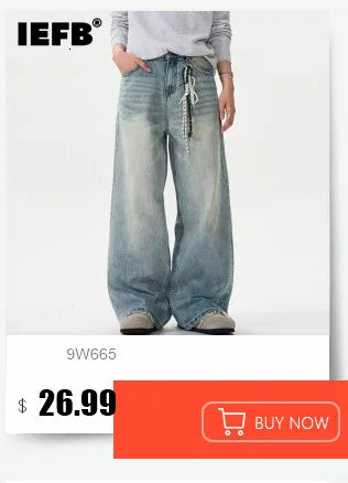 Pantalon en Denim d'Été pour Homme Jeans Masculin Bleu Délavé Vintage Droit Décontracté Vêtements pour Homme Pantalon Large Ample Nouvelle Mode