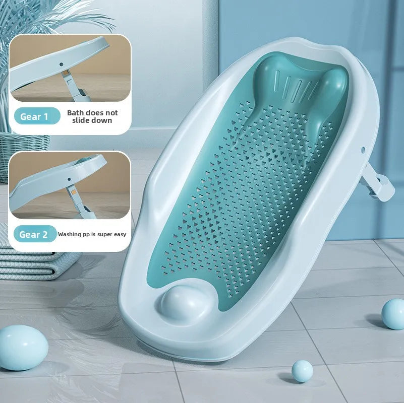 Filet de bain ajustable universel pour nouveau-nés, tapis antidérapant pour baignoire bébé, support de bain pour bébé
