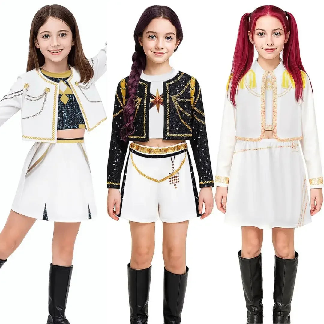 Costume de cosplay Kpop Rumi Zoey Mira pour fête d'Halloween pour enfants