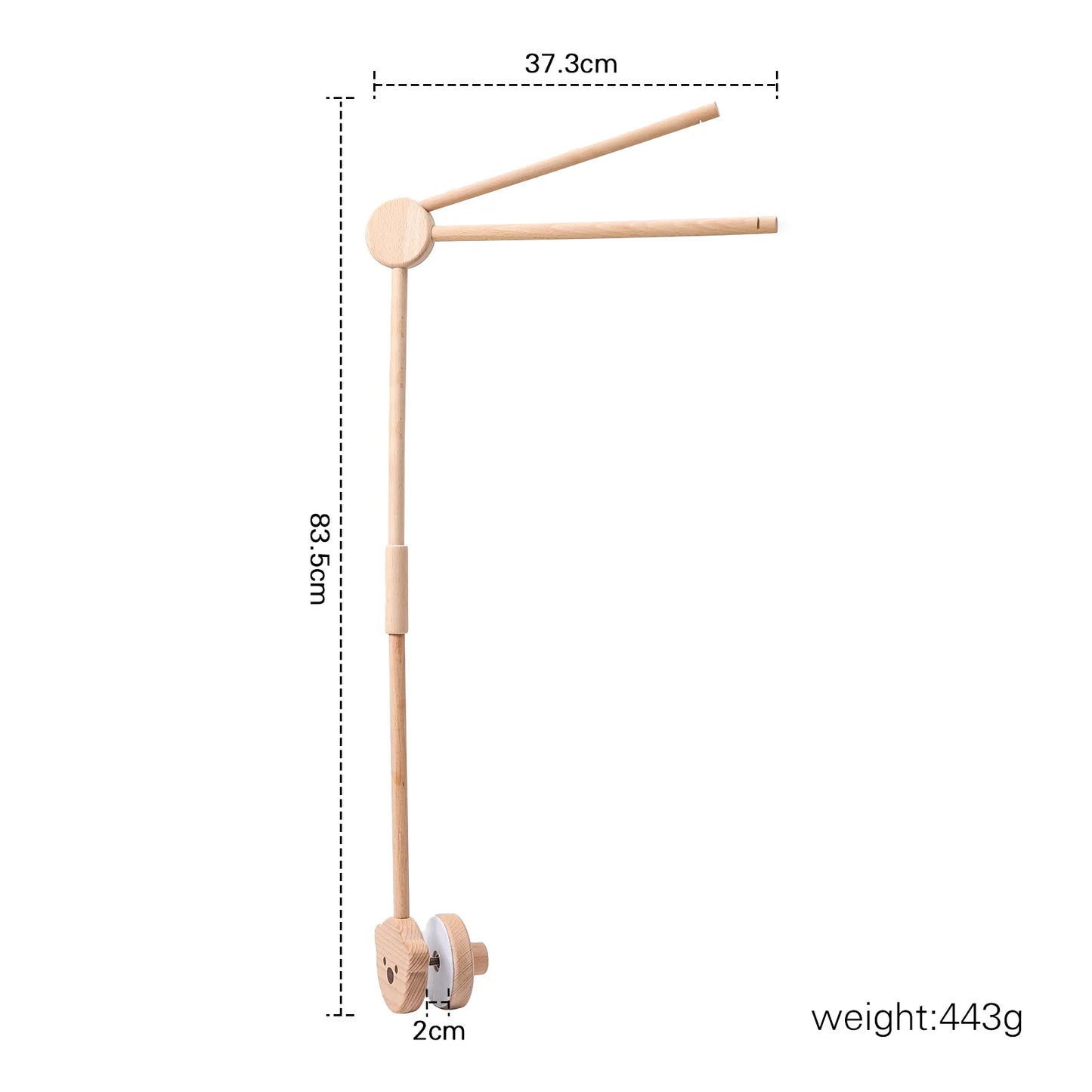 Hochet mobile pour berceau de bébé de 0 à 12 mois, motif animal de la forêt