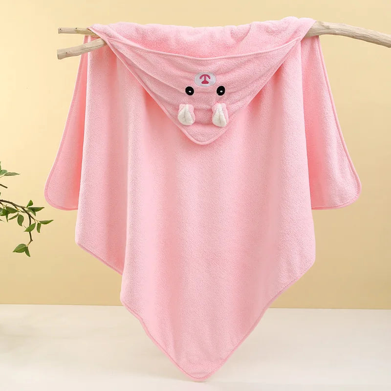 Serviette de bain mignonne pour bébé, serviette douce et absorbante, emmaillotage pour nouveau-né