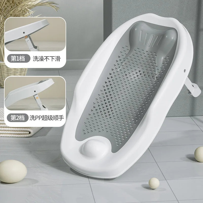 Filet de bain ajustable universel pour nouveau-nés, tapis antidérapant pour baignoire bébé, support de bain pour bébé