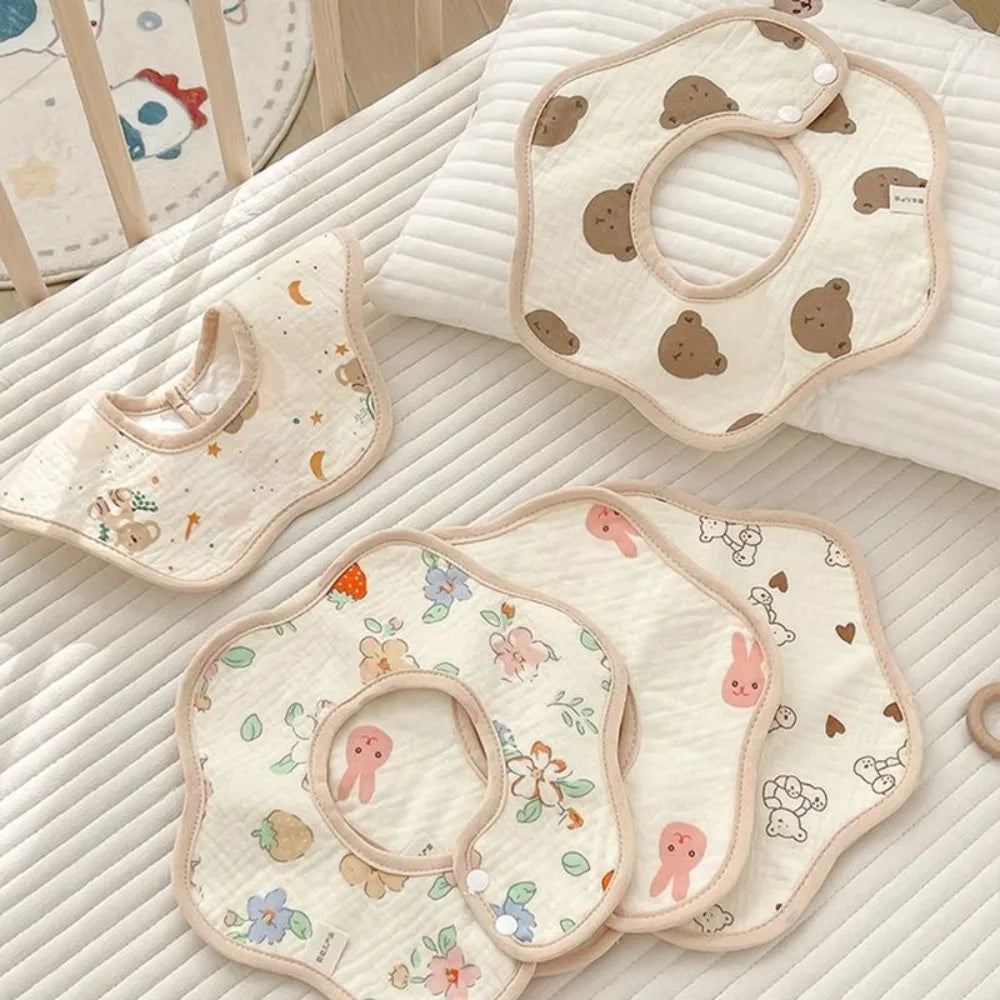 Serviette de salive pour bébé, bavoir en coton, gaze, nouveau-né, imperméable, crachat de lait