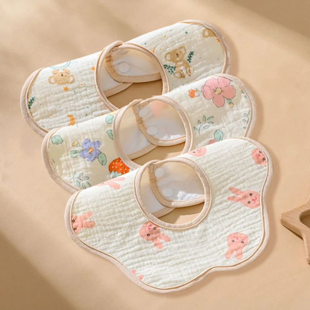 Serviette de salive pour bébé, bavoir en coton, gaze, nouveau-né, imperméable, crachat de lait