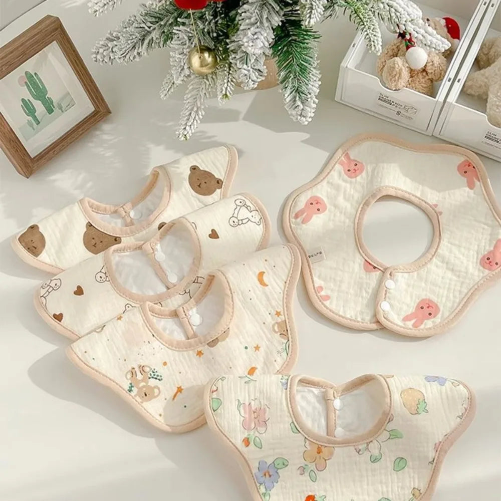 Serviette de salive pour bébé, bavoir en coton, gaze, nouveau-né, imperméable, crachat de lait