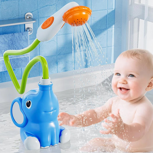 Jouets de bain pour bébé en forme d'éléphant, pommeau de douche, jouets de bain pour enfants, jouets de bain pour nourrissons…