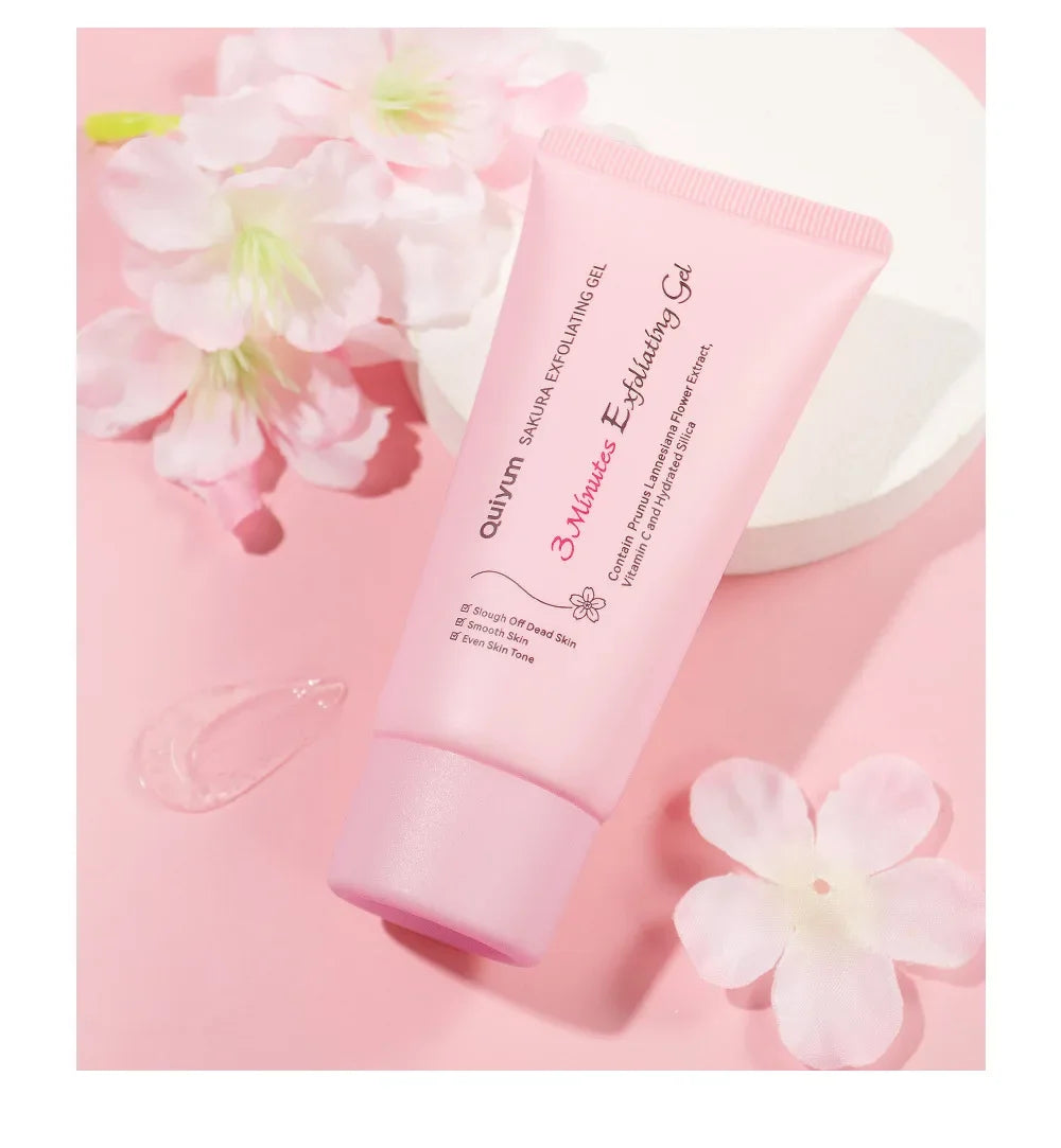 Sakura exfoliant Peeling Gel gommage pour le visage hydratant nourrissant réparation gommages crème pour le visage beauté soins de la peau