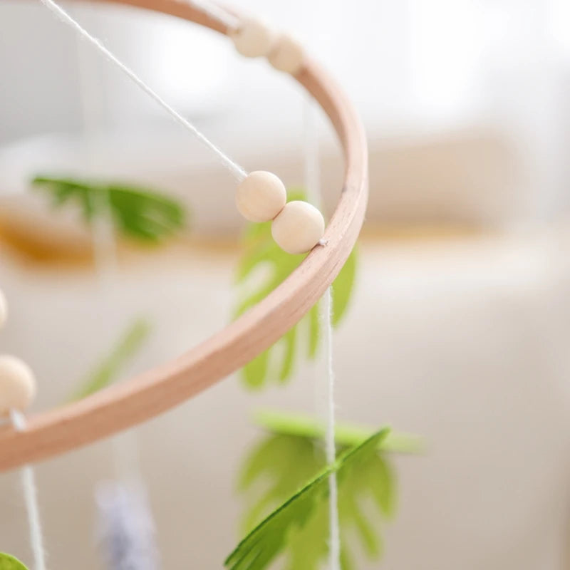 Hochet mobile pour berceau de bébé de 0 à 12 mois, motif animal de la forêt