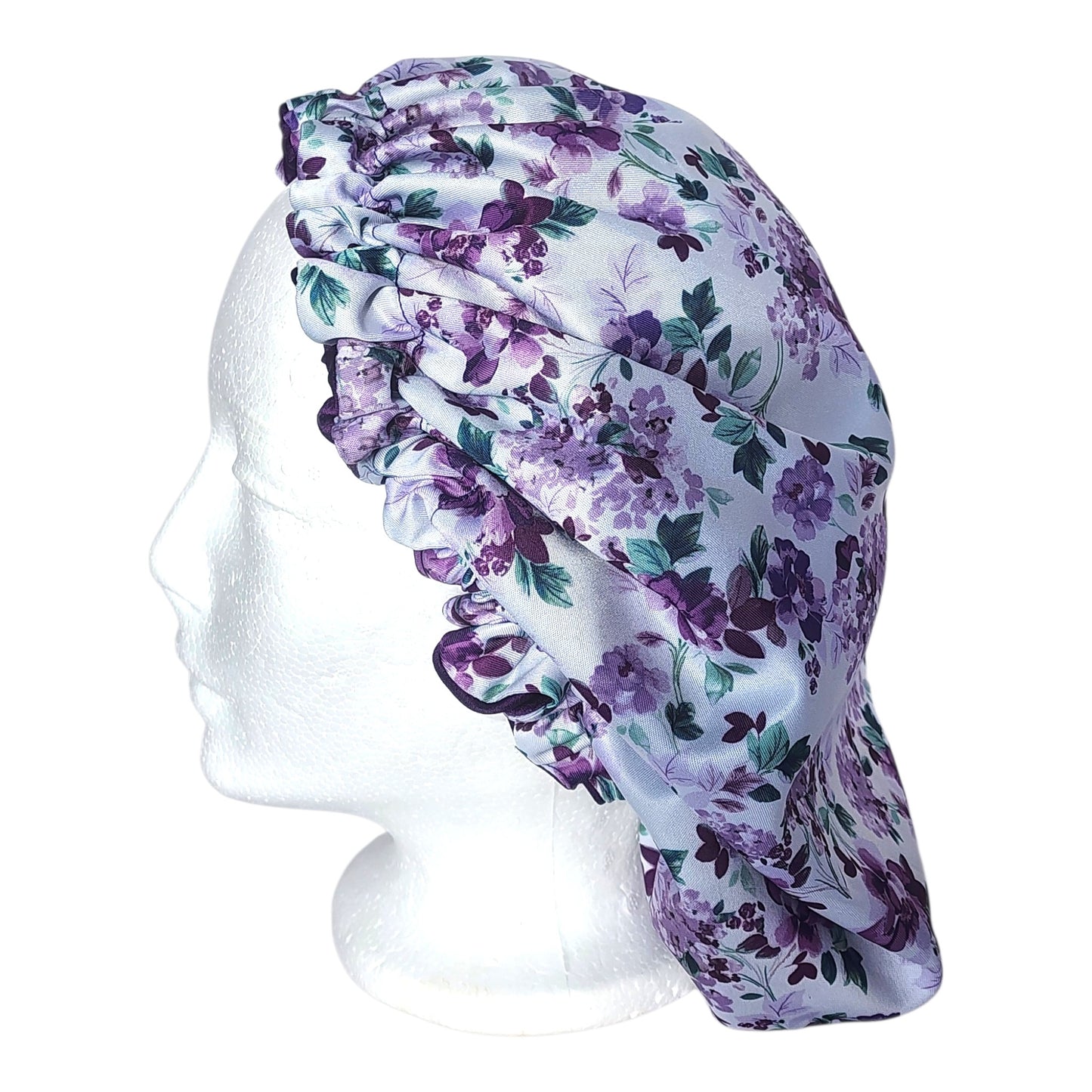 Ensemble Bonnet De Nuit réversible et ajustable Avec Bandeau Et 3 Chouchous Pour Dormir Confortable Et Doux