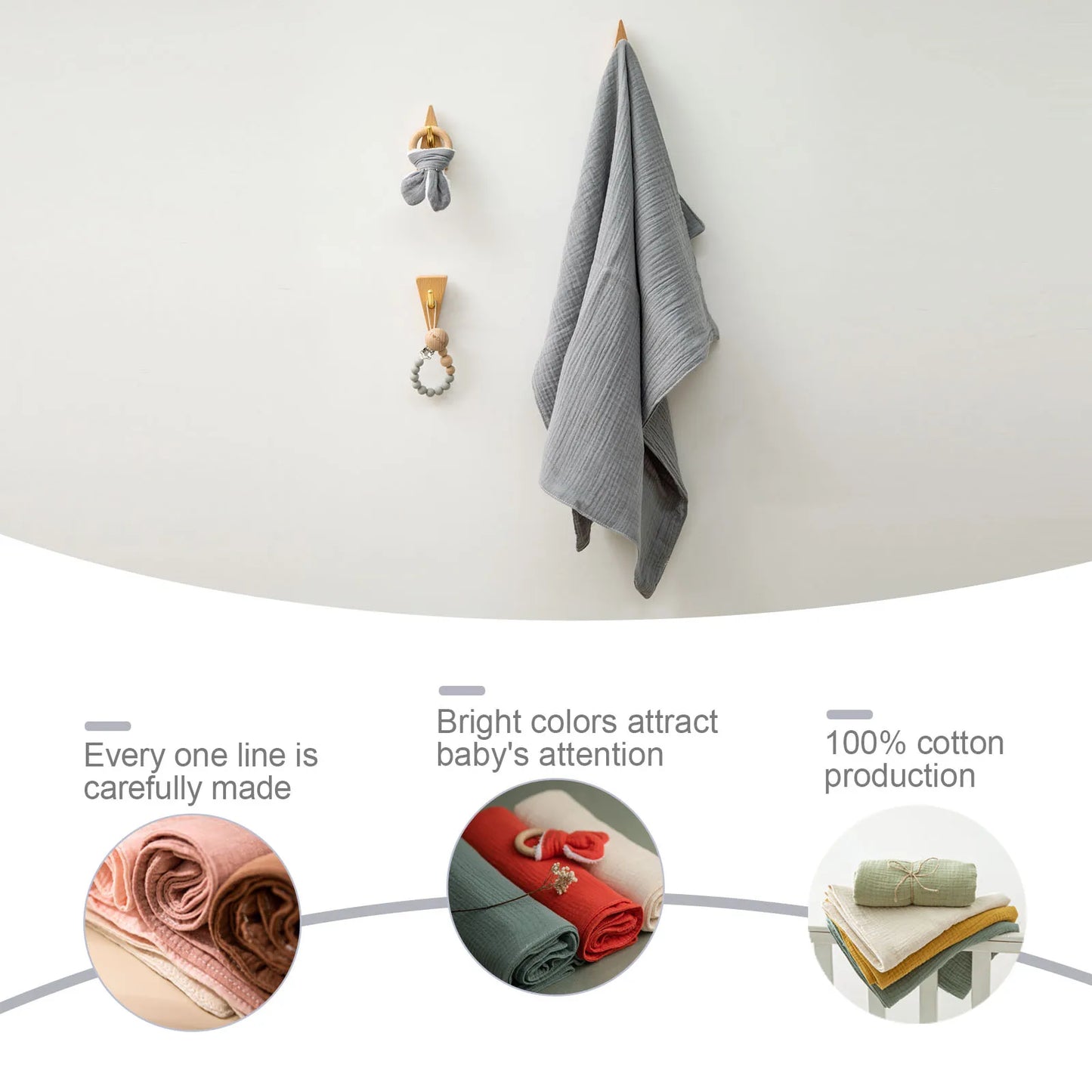 Serviette pour bébé, serviettes de bain pour nouveau-nés, peignoir de bain doux et confortable pour bébé