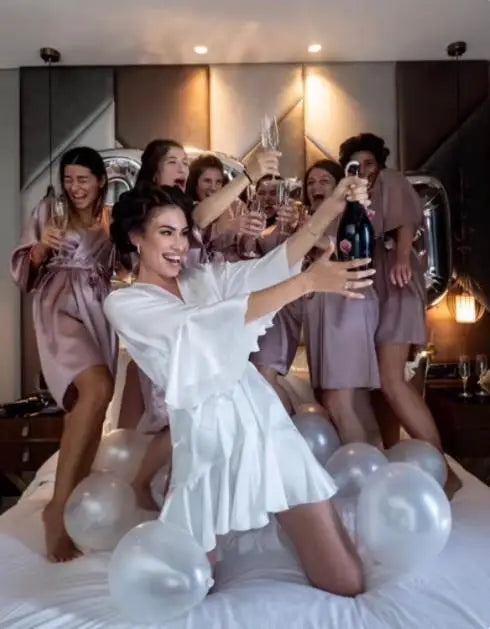 Robes à volants pour mariée, robe de demoiselle d'honneur, cadeau de mariée personnalisé