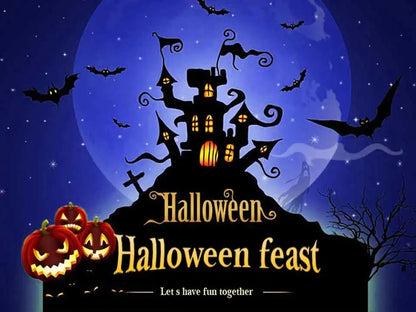 Lanterne LED en forme de crâne de citrouille pour Halloween, accessoire de décoration créatif