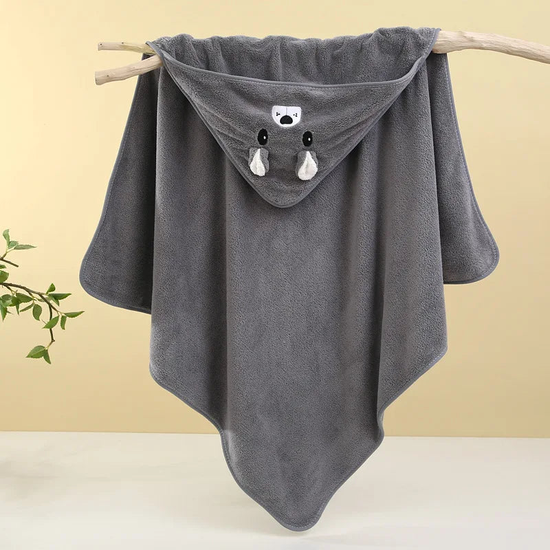 Serviette de bain mignonne pour bébé, serviette douce et absorbante, emmaillotage pour nouveau-né