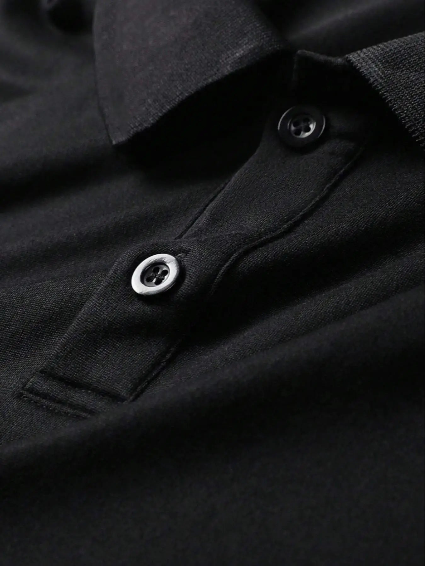 Polo simple à manches courtes pour homme, couleur unie, tissu de haute qualité