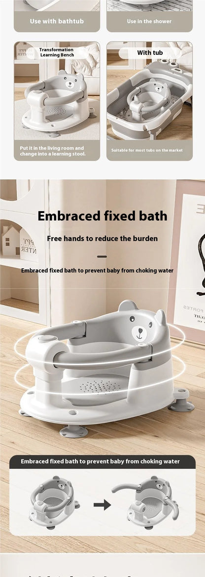 Sièges de bain pour bébé à usage domestique Artefact de bain pour bébé allongé sur un nouveau-né