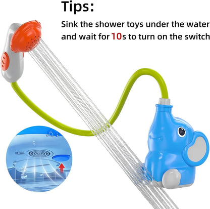 Jouets de bain pour bébé en forme d'éléphant, pommeau de douche, jouets de bain pour enfants, jouets de bain pour nourrissons…