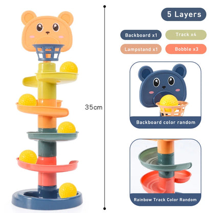 Jouets Montessori pour bébé de 0 à 12, 24 et 36 mois, piste roulante, balle...