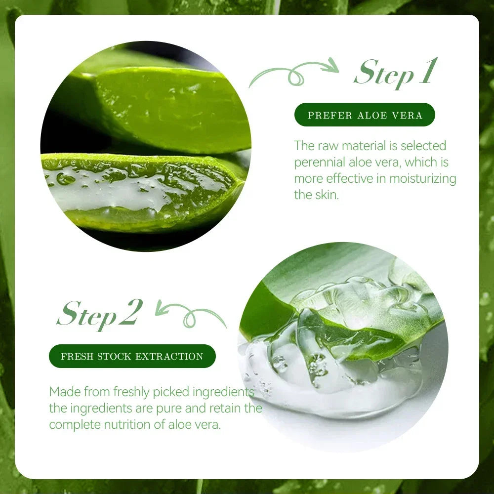 300g hydratant Aloe Vera Gel crème traitement de l'acné crème pour le visage soleil après réparer masque de sommeil soins du visage soins de la peau