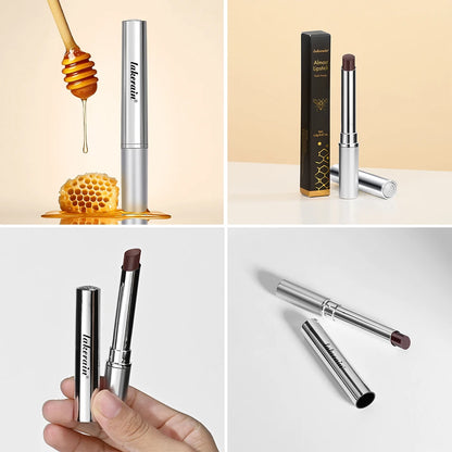 Rouge à lèvres hydratant longue tenue au miel noir