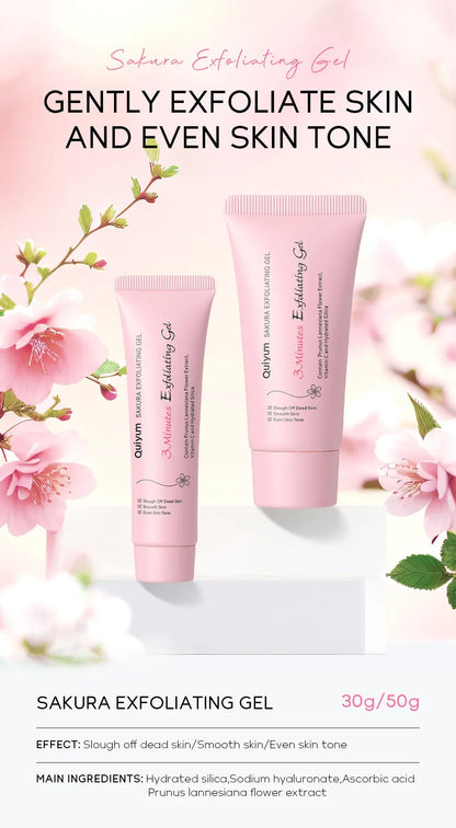 Sakura exfoliant Peeling Gel gommage pour le visage hydratant nourrissant réparation gommages crème pour le visage beauté soins de la peau