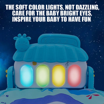 Support de fitness pour bébé, jeu musical, salle de sport, jouets d'activité, piano pour nouveau-né, rampant…