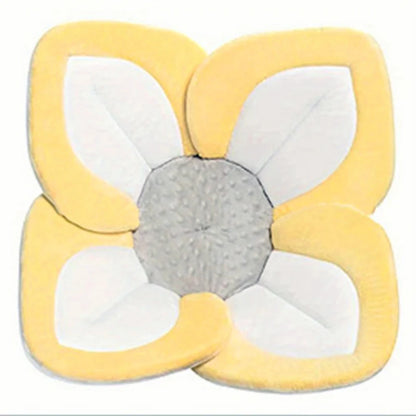 Tapis de bain pour nouveau-né, coussin de sécurité pour baignoire, coussinets en forme de pétales, accessoires pour bébé en peluche