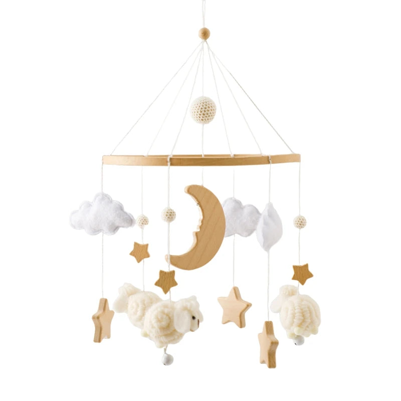 Hochet mobile pour berceau de bébé de 0 à 12 mois, motif animal de la forêt