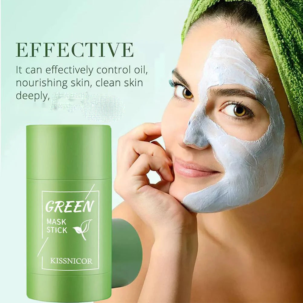 Masque au thé vert pour le visage, nettoyage du thé vert, hydratant en profondeur, rétrécit les Pores, points noirs, acné, soins pour la peau coréens