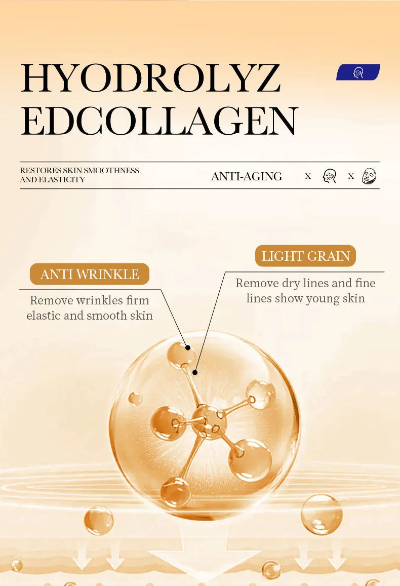 10pcs SADOER Collagen Face Mask Firming Moisturizing Repair Brightening skincare Face Sheet Mask Beauty Facial Masks Skin Care