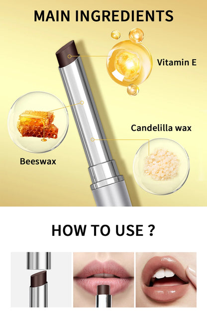 Rouge à lèvres hydratant longue tenue au miel noir