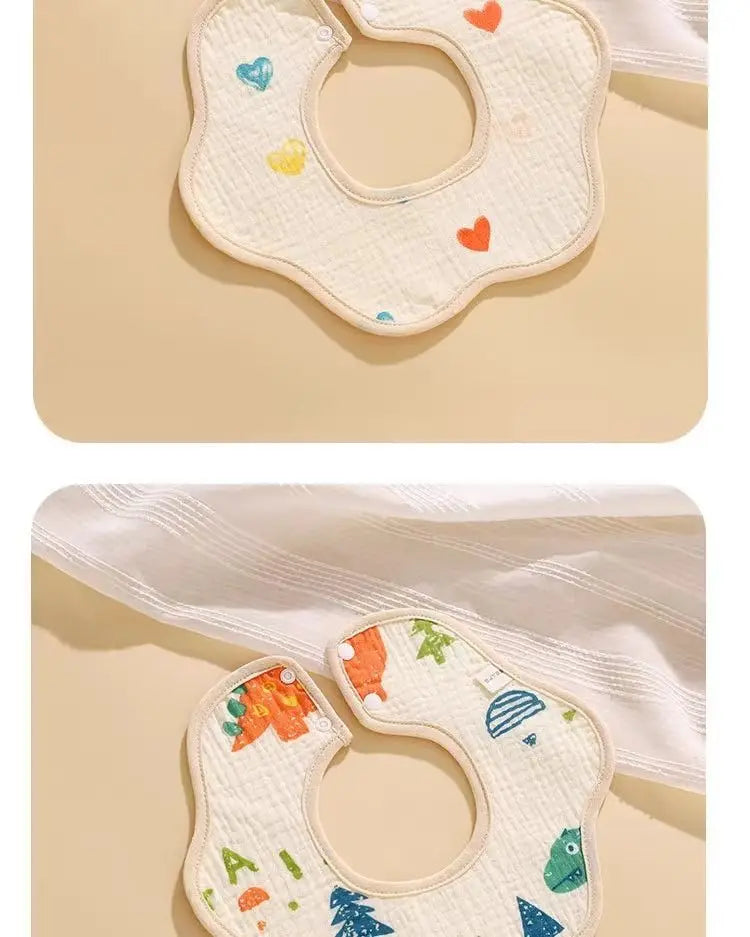 Serviette de salive pour bébé, bavoir en coton, gaze, nouveau-né, imperméable, crachat de lait