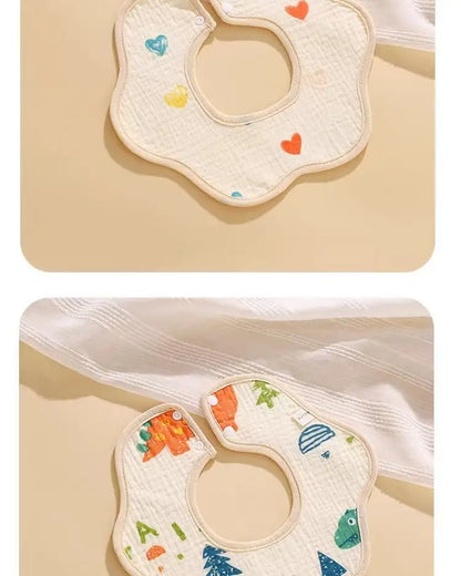 Serviette de salive pour bébé, bavoir en coton, gaze, nouveau-né, imperméable, crachat de lait
