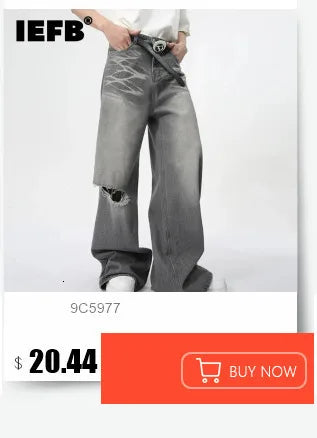 Pantalon en Denim d'Été pour Homme Jeans Masculin Bleu Délavé Vintage Droit Décontracté Vêtements pour Homme Pantalon Large Ample Nouvelle Mode