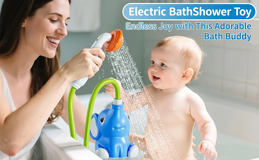 Jouets de bain pour bébé en forme d'éléphant, pommeau de douche, jouets de bain pour enfants, jouets de bain pour nourrissons…