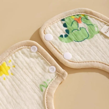 Serviette de salive pour bébé, bavoir en coton, gaze, nouveau-né, imperméable, crachat de lait