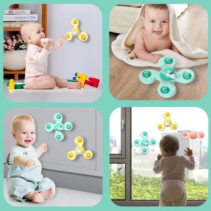 Jouets de bain pour enfants ventouse dans la salle de bain, la table à manger, le réfrigérateur, la fenêtre en verre, etc.