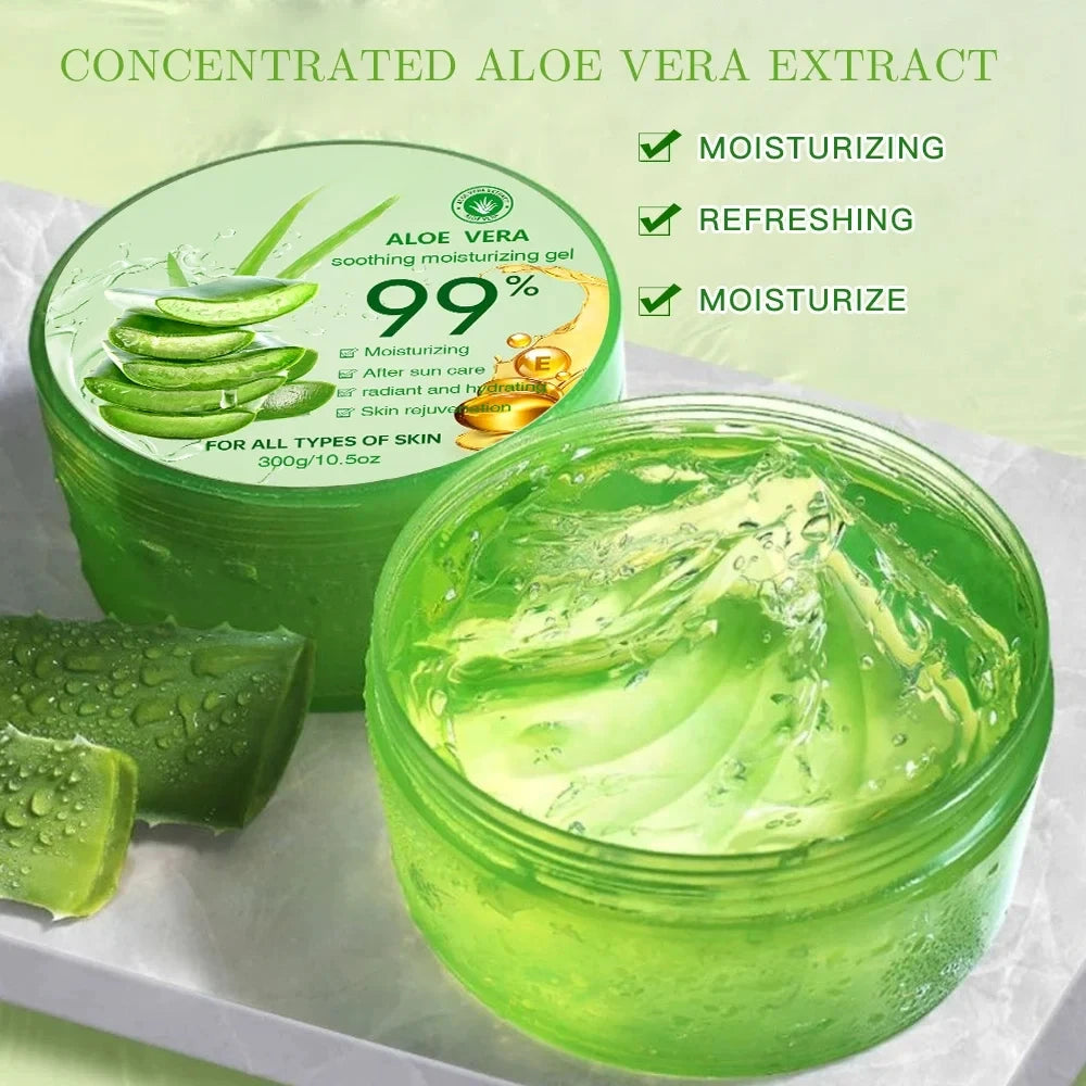 300g hydratant Aloe Vera Gel crème traitement de l'acné crème pour le visage soleil après réparer masque de sommeil soins du visage soins de la peau